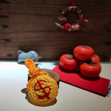 新春過年/毛孩金幣袋戴/主子紅包袋/平安符袋/寵物配件/貓狗來富