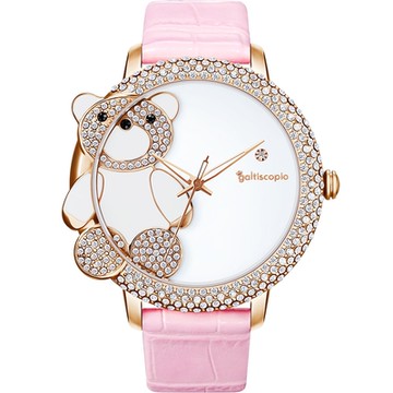 Galtiscopio迦堤 寵愛小熊系列 優雅水晶錶 新年開運 送禮推薦-42mm GABRGS001PLS