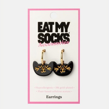 EAT MY SOCKS / 耳環 / 貓咪