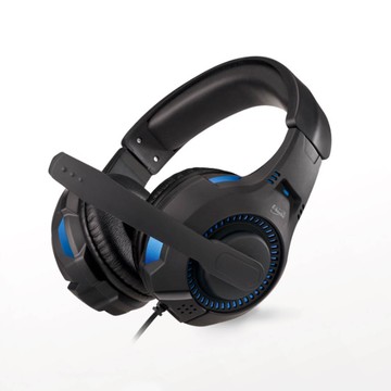 E-BOOKS S94 雷霆立體聲頭戴耳機麥克風 40mm驅動 單耳麥克風可調 靠譜降噪皮革耳罩 配2轉1AV音源轉接線