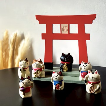 【空氣選物】喵喵守財好運小夥伴🤎 公仔套組 招財 療癒小物