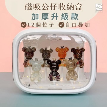 【彤恩時尚】磁吸式公仔展示盒 收納盒 加厚升級｜盲盒收納 泡泡瑪特 公仔盒