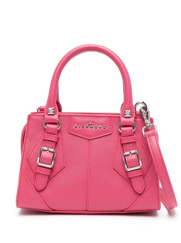 John Richmond - Berka logo-plaque tote bag - women - Polyurethane/Viscose/Polyester - One Size - Pink