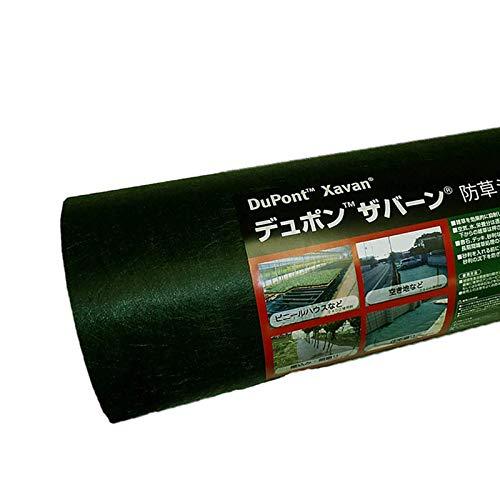 曝露約10~15年 Dupont ザバーン 350G 防草シート 2m x 30m グリーン 砂利下シート 雑草対策 法面