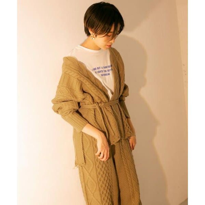 KBF / ケービーエフ カシュクールアランカーディガン | LINE