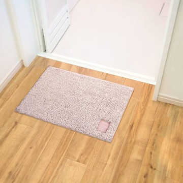 Hitohira抗菌除臭瞬吸防滑腳踏墊(S)35×50cm（多色可選）2入組 (S)粉櫻色＋粉櫻色