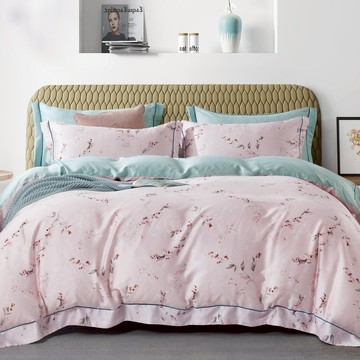 天絲™60支100%萊賽爾纖維 / 四件式兩用被床包組 / 花信風