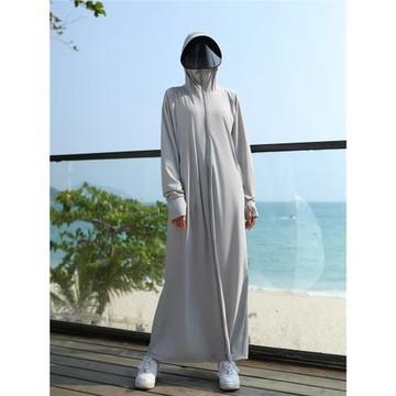大碼防曬衣女200斤2026新款夏季加長款全身冰絲帶手套防曬服