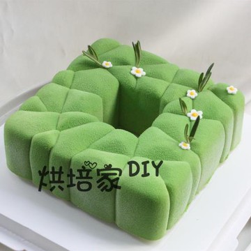 法式西點硅膠蛋糕模具6寸立體中空祥云慕斯模具云朵矽膠家用烘焙