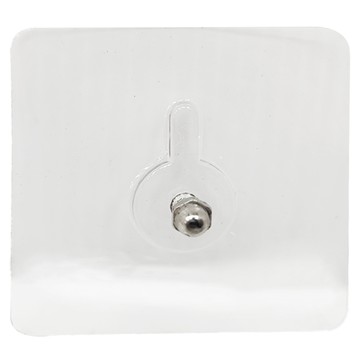 WE CHAMP 強力免打孔無痕螺絲貼片 5個裝 WTB-602  6x6x1cm PVC+金屬  免釘免鑽  牢固承重  防水防潮  1包