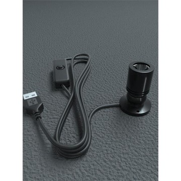 led小射燈移動電源5v充電寶usb調光柜臺手辦模型1w彩色展示聚光燈