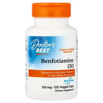 Doctor's Best, 含 BenfoPure™ 的苯氟硫胺 150，150 毫克，120 粒素食膠囊