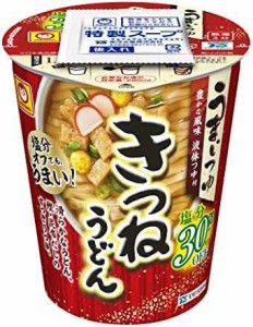 マルちゃん うまいつゆ 塩分オフ きつねうどん 69g×12個