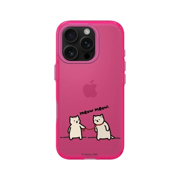 iPhone 16 Pro Clear 粉漾桃 - 小貓貓們 Little Cattos - Companionship
