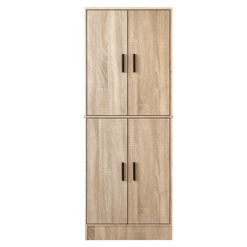 《HOPMA》工業風四門十層鞋櫃 台灣製造 玄關櫃 收納櫃 邊櫃 鞋架-淺橡(漂流)木