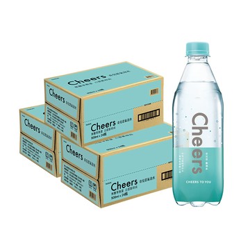 泰山Cheers氣泡水 (500mlx24入x3箱)