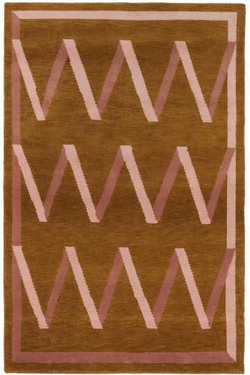 Nordic Knots 棕色 Campbell-Rey Folding Ribbon 地毯