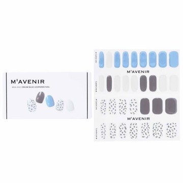 Mavenir 指甲貼 (圖案) - # Cream Blue Leopardo Nail32pcs