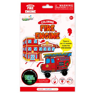 【Simple zone】Colorloon  3D造型手繪紙氣球-消防車系列