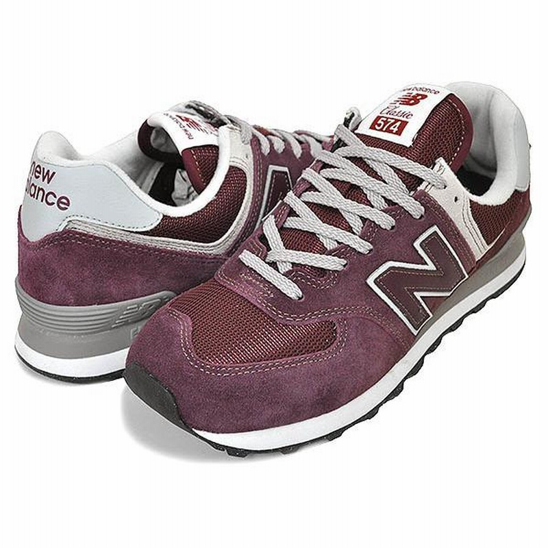 NEW BALANCE ML574EVM width D BURGUNDY EVERGREENER PACK