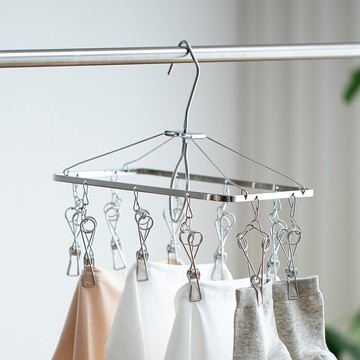 日本霜山 304不鏽鋼方形晾曬架(10夾)