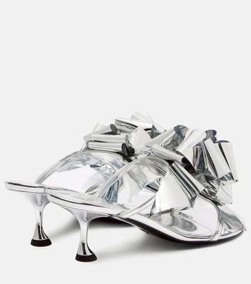Proenza Schouler Tee Souvenir mirrored leather mules