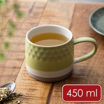 《Mikasa》石陶馬克杯-酪梨奶蓋450ml-- 水杯 茶杯 咖啡杯  拿鐵杯 北歐風