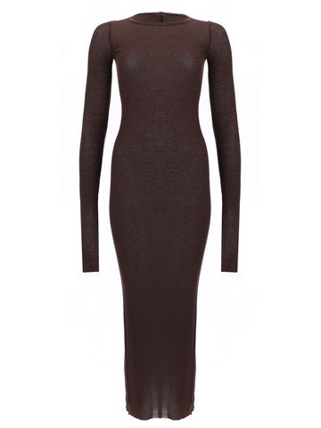 rick owens long-sleeved midi dress
