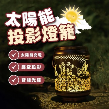 台灣現貨 太陽能投影燈籠 鐵藝鏤空掛燈 花紋燈籠 太陽能鏤空燈 造型燈 照明燈 氣氛燈 燈飾 戶外燈 裝飾燈