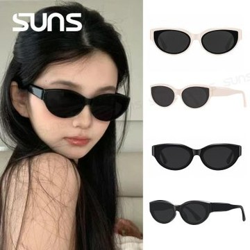 【SUNS】抗UV太陽眼鏡 韓版貓眼墨鏡 潮流太陽眼鏡 明星同款 輕量材質 配戴舒適 S696