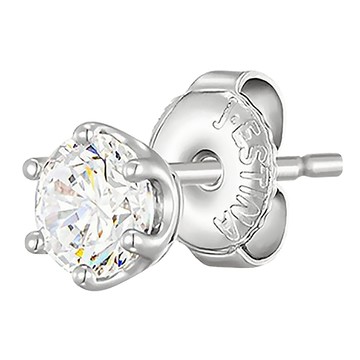 J.ESTINA 女款 WHITEMOND 耳釘 附購物袋  銀色