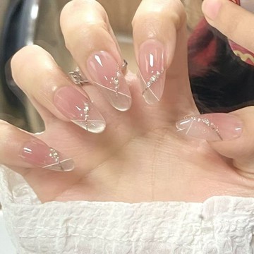 💗台灣出貨💗元氣少女純手工穿戴甲溫柔顯白時尚百搭純欲氣質法式貓眼網紅爆款店長優選