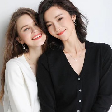 【15色可選】S-2XL 毛衣 毛衣外套 針織衫 春秋羊毛開衫外套女 短款外搭V領薄款寬鬆針織長袖毛衣