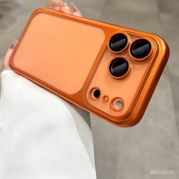 🏆臺灣出貨🏆適用iPhone17pm電鍍啞光磨砂手機殻蘋果16promax鏡頭膜防摔保護套