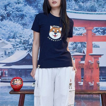 江戶勝｜女裝｜勝太郎笑臉短袖T恤