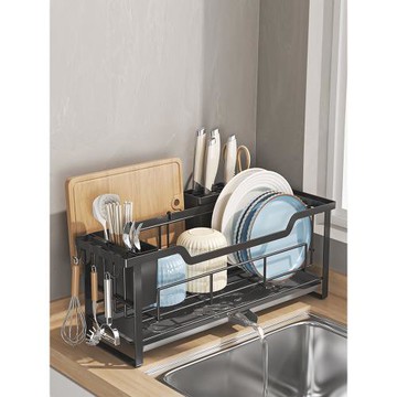 窄邊瀝水碗盤架廚房窗臺單層放碗碟塊超極窄款家用筷子置物架