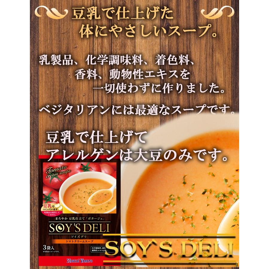 ソイズデリ 豆乳で仕上げたトマトクリームスープ1箱（3食入） インスタントスープ