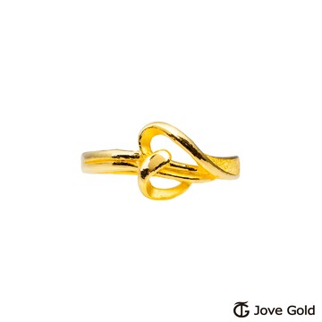 【JoveGold漾金飾】 緊抱著愛黃金戒指
