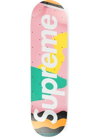 Supreme - Mendini graphic-print skateboard - unisex - Wood - One Size - Pink