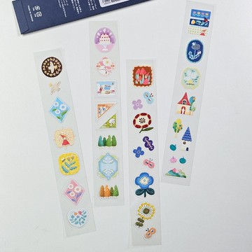 【12/20後出貨】Pinkoi 世界人氣設計師PET膠帶 第二彈 | 小物件 | TWO BLACK CIRCLES | 光澤款