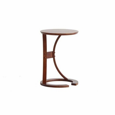 サイドテーブル sidetable(LOTUS） ナイトテーブル 機能的 天然木化粧板 ソファサイド ベッドサイド おしゃれ シンプル ILT-2987BR ブラウン