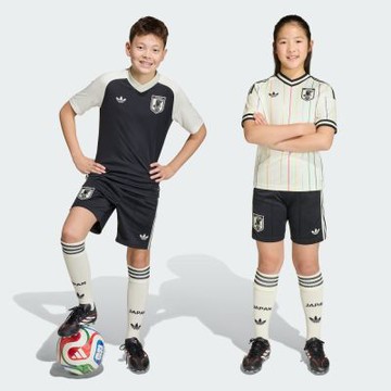 【adidas 愛迪達】 世界盃 日本 客場運動短褲 吸濕排汗 童裝 JZ9702