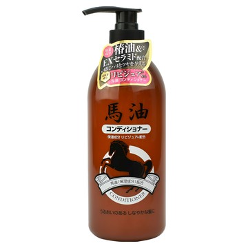KUMANO 熊野油脂 馬油潤絲精，含椿油 & EX-神經酰胺  800ml  1瓶