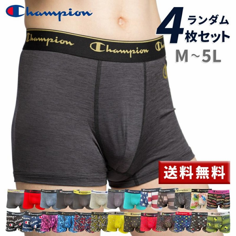 Champion チャンピオン ボクサーパンツ メンズ ブランド 4枚