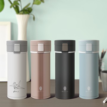 【FUJI-GRACE 日本富士雅麗】雙陶瓷保溫杯組合｜景德鎮真陶瓷彈蓋保溫杯500ml (2入/組)