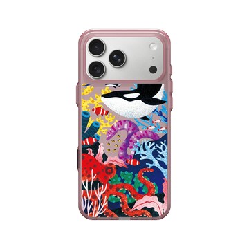 iPhone 17 Pro Max Clear (相機按鈕) 晶醺玫 - Ocean Collection: Let's Sea 海洋系列：一路向海 - 海底花花世界（虎鯨版）