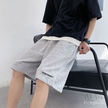 🐱 限時下殺 🐱 純棉短褲 五分短褲男夏季 美式復古運動褲男潮流高街寬鬆短褲男 休閒短褲 五分褲 短褲男 男生短褲 FF
