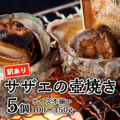 ふるさと納税 福知山市 さざえの壺焼き 100〜150g サイズ×5個 (大きさ不揃い)