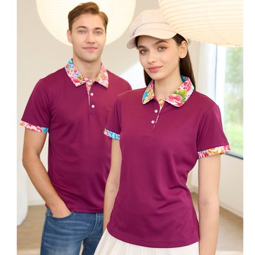 LEIDOOE客家花領休閒女短POLO衫(96239)