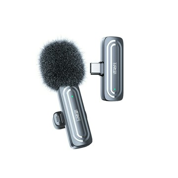 領夾麥克風一拖二無線降噪收音直播vlog聲卡設備外貿跨境工廠批發【宜家良品百貨】